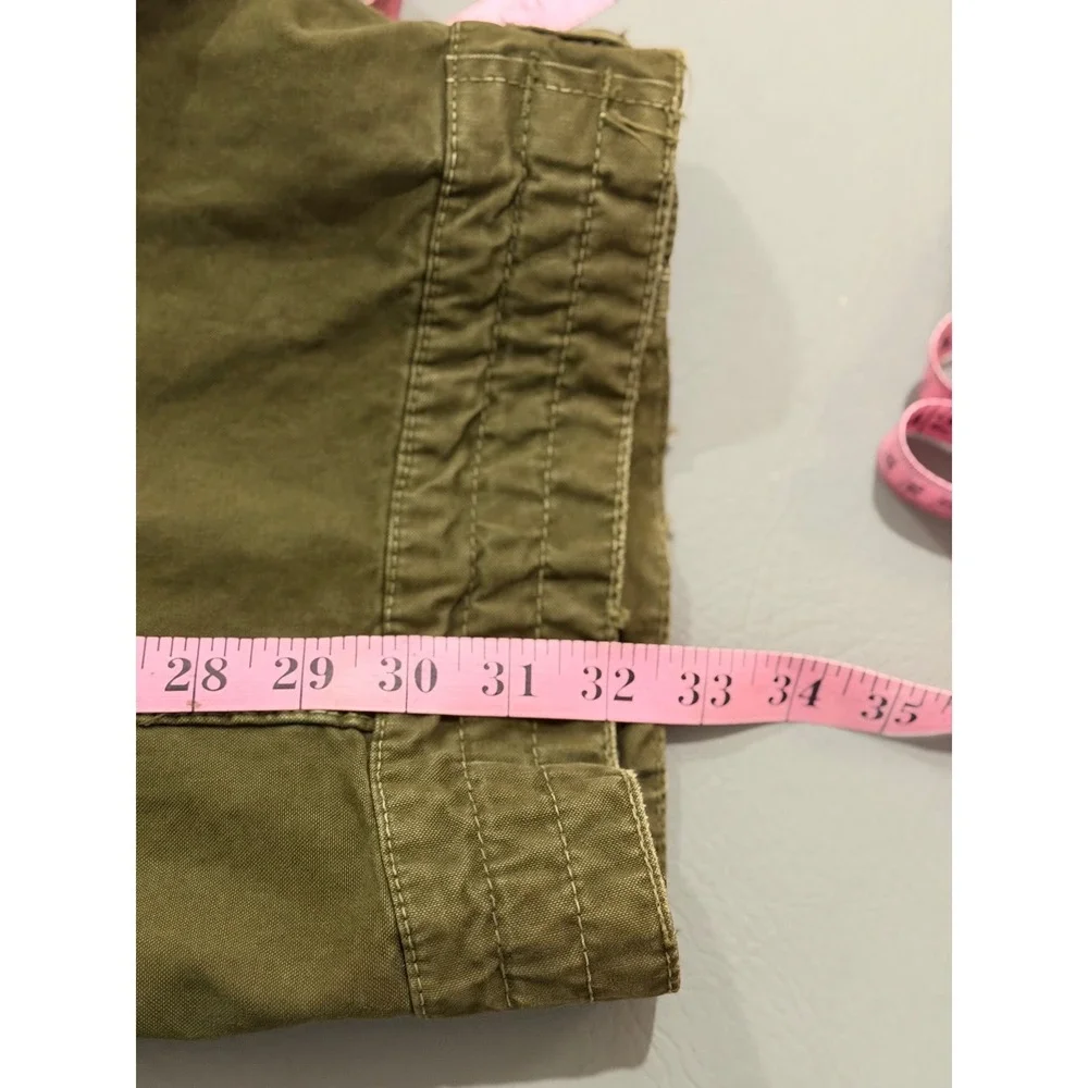 Abercrombie & Fitch XL Cargo Pants Mens‎ Green Paratrooper Work Wear Military